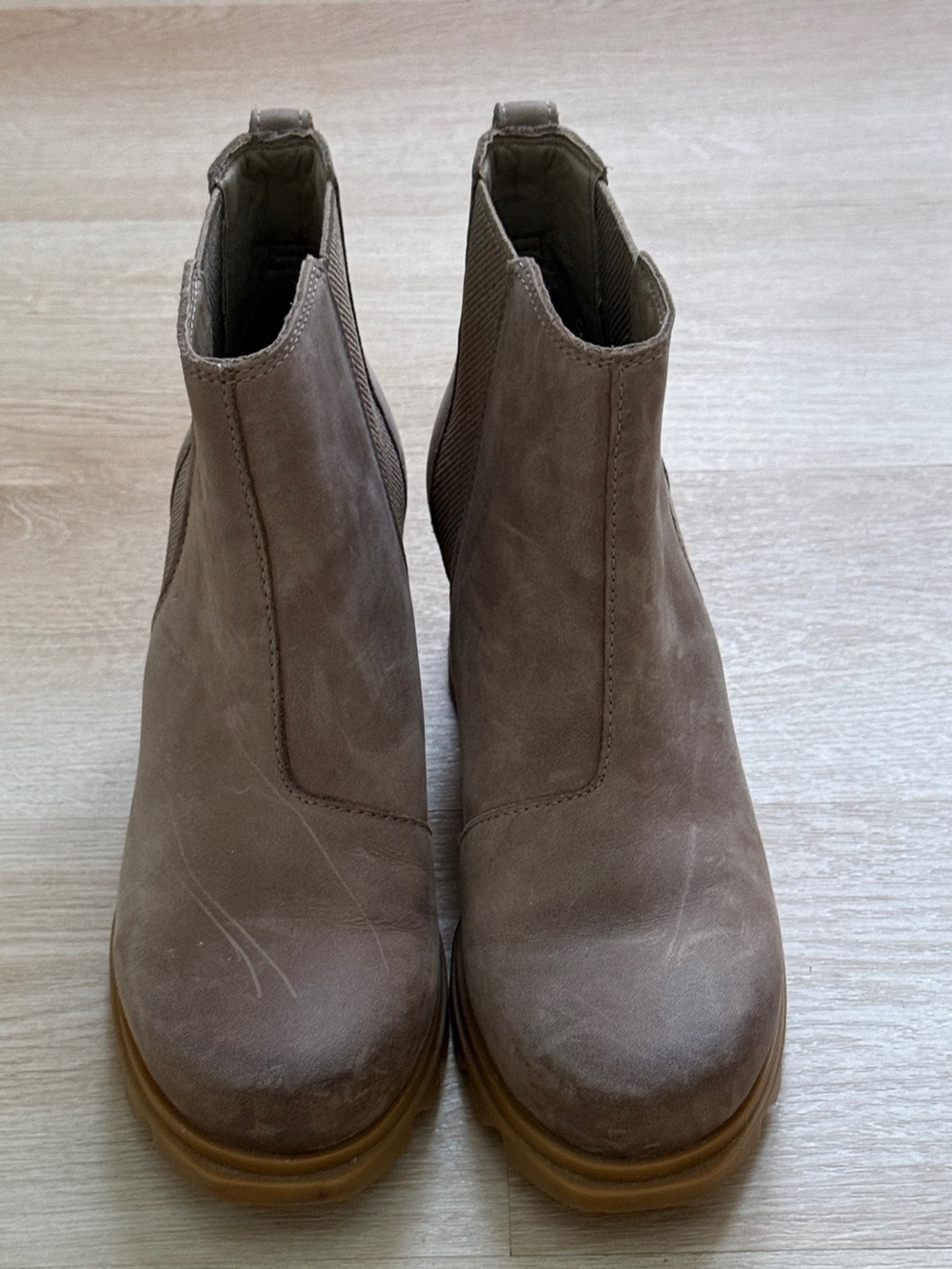 Sorel Taupe Chelsea Ankle Boots